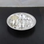 Pooja Thali set, pooja thali silver, pooja thali decoration, Pooja Thali for home, pooja thali set silver, return gifts for housewarming