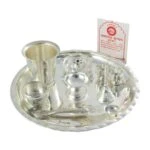Pooja Thali set, pooja thali silver, pooja thali decoration, Pooja Thali for home, pooja thali set silver, return gifts for housewarming