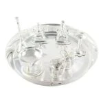 Pooja Thali set, pooja thali silver, pooja thali decoration, Pooja Thali for home, pooja thali set silver, return gifts for housewarming