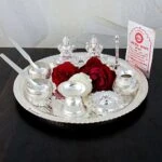 Pooja Thali set, pooja thali silver, pooja thali decoration, Pooja Thali for home, pooja thali set silver, return gifts for housewarming