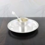 Pooja Thali set, pooja thali silver, pooja thali decoration, Pooja Thali for home, pooja thali set silver, return gifts for housewarming