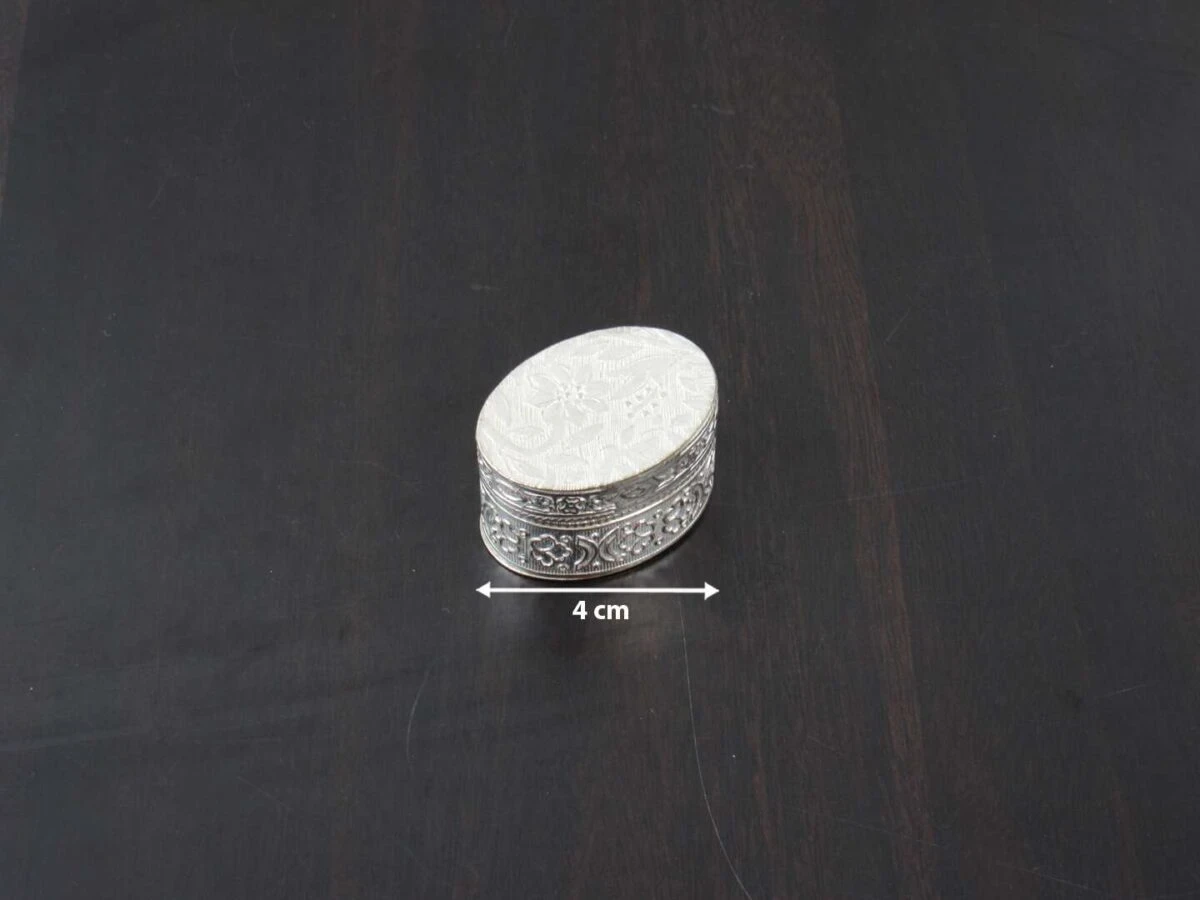 Sindoor dabbi, sindoor box for wedding, sindoor dabbi silver, Pooja items silver, Pooja items for home, kumkum box return gift, pooja items for temple, pooja items for gift, kumkum box silver, sindoor dabbi for women