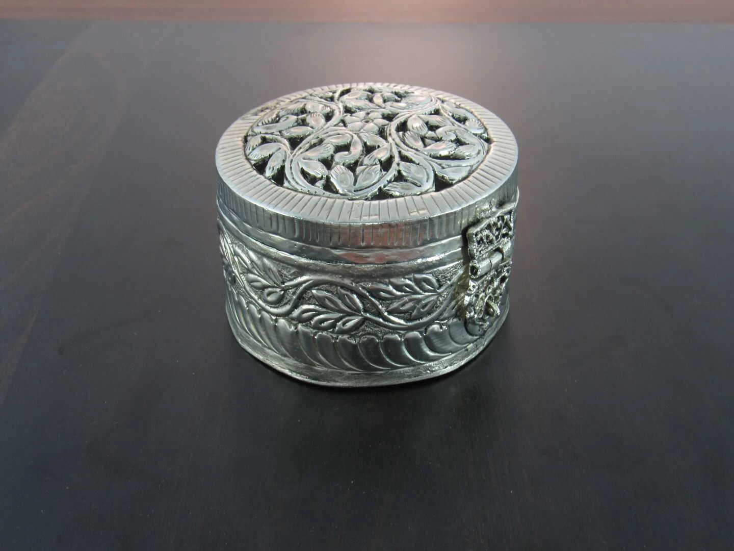 Copper Om Sindoor Dabbi Offering Puja Tins Copper Om Sindoor Dabbi Offering Puja Tins