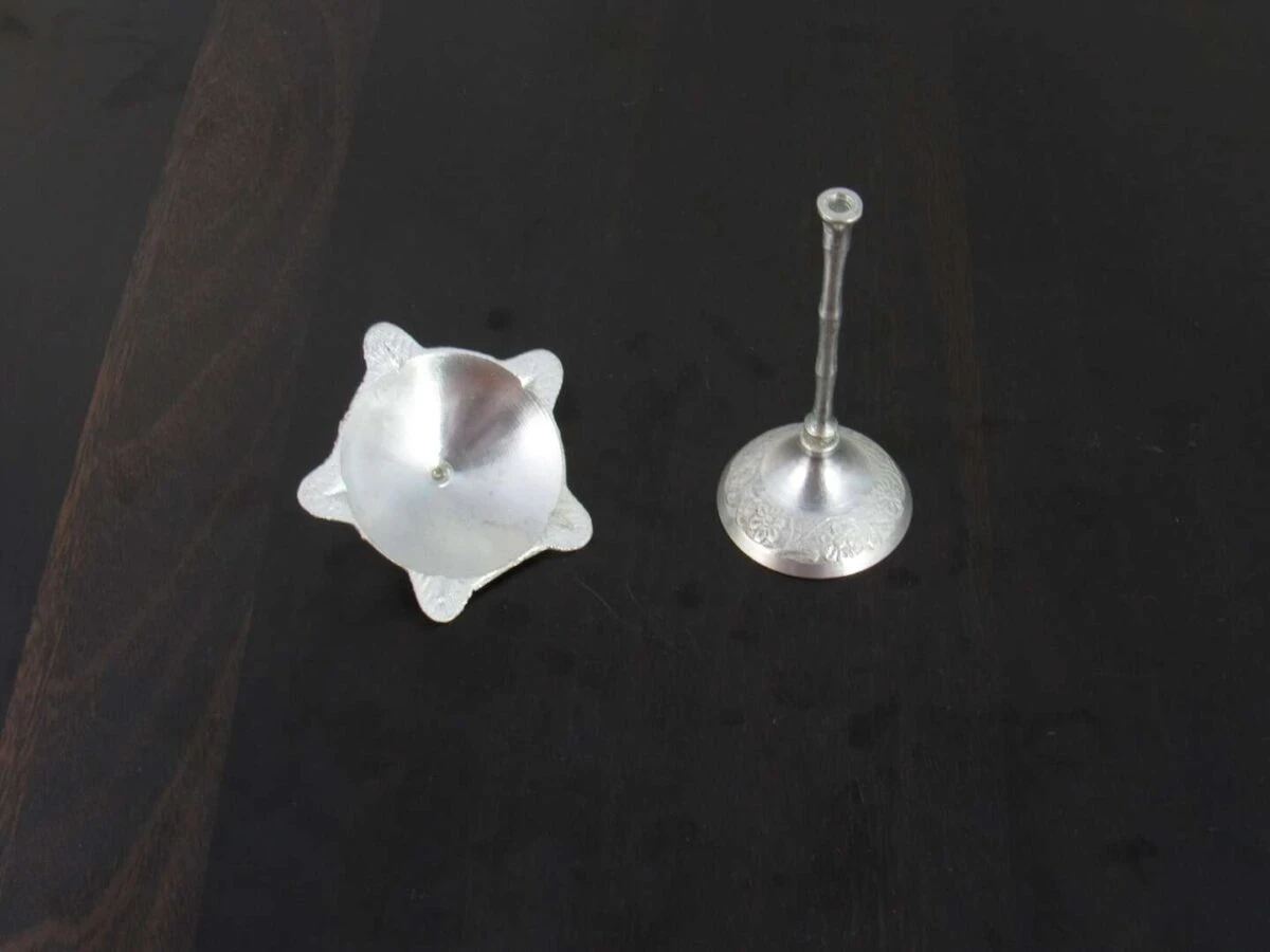 Diya for pooja, diya for temple, Pooja items silver, Pooja items for home, diya for god, pooja items for temple, pooja items for gift