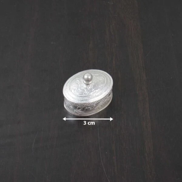 Sindoor dabbi, sindoor box for wedding, sindoor dabbi silver, Pooja items silver, Pooja items for home, kumkum box return gift, pooja items for temple, pooja items for gift, kumkum box silver, sindoor dabbi for women, return gifts