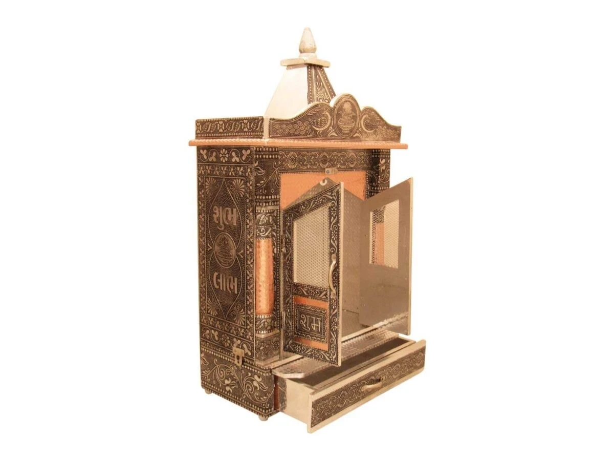 Pooja mandir wooden, wooden temple for home, home temple wall hanging, pooja mandir wall hanging, pooja mandir for home small, pooja mandir for office, small temple for home, pooja mandir for wall, pooja mandir for home with shutters and jali