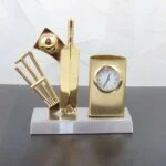 Pen stand with clock, table pen stand with clock, pen stand for office, pen stand for gift, pen stand for office use, pen stand for desk, pen stand for table, pen stand for home