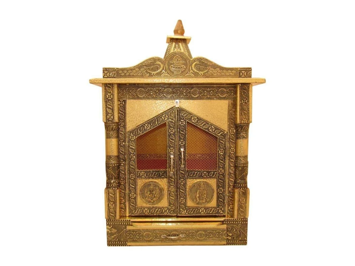 Pooja mandir wooden, wooden temple for home, home temple wall hanging, pooja mandir wall hanging, pooja mandir for home small, pooja mandir for office, small temple for home, pooja mandir for wall, pooja mandir for home with shutters and jali