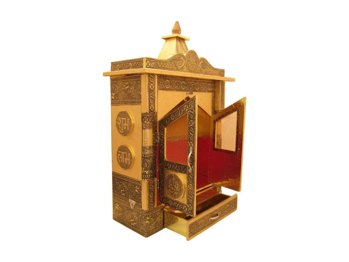 Pooja mandir wooden, wooden temple for home, home temple wall hanging, pooja mandir wall hanging, pooja mandir for home small, pooja mandir for office, small temple for home, pooja mandir for wall, pooja mandir for home with shutters and jali