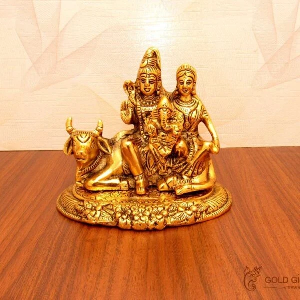 Shiv parivar idol, shiv parivar brass idol, shiv parivar statue, shiv parivar brass statue