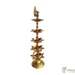 Brass peacock diya, brass peacock lamp, brass peacock diya stand, brass peacock oil lamp, brass diya for home, brass diya for temple, brass diya decoration, brass stand diya, brass diya stand, Brass Peacock Diya with Base, Diya for Pooja Room, Brass Step Peacock Diya