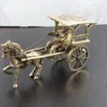Brass horse cart brass bullock cart brass bullock cart showpiece