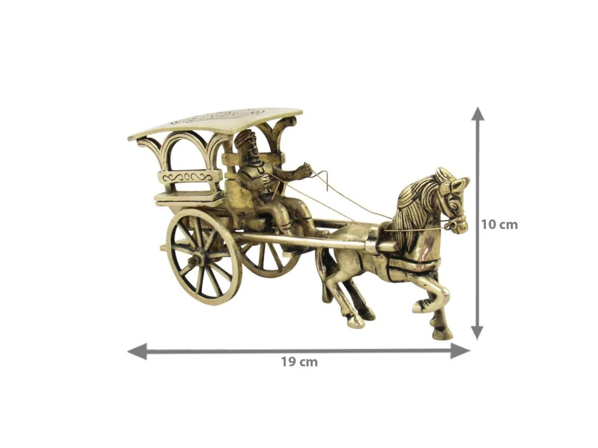 Brass horse cart brass bullock cart brass bullock cart showpiece