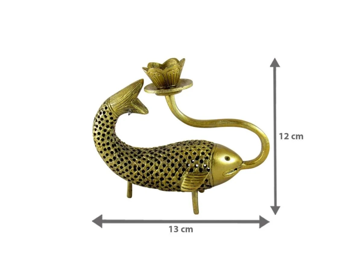 brass fish candle holder brass candle stand brass candle holder