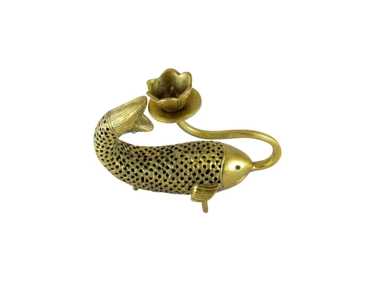 brass fish candle holder brass candle stand brass candle holder