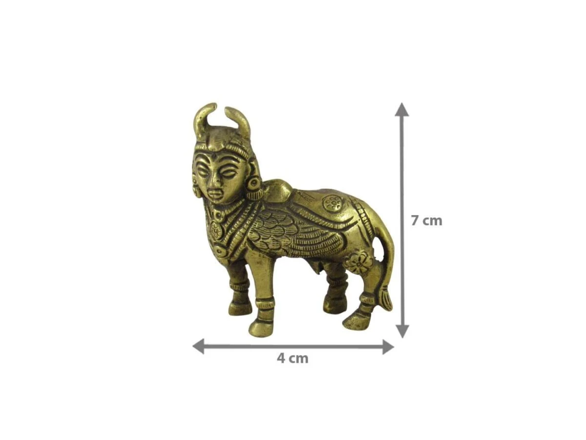 Brass cow and calf brass cow and calf idol ethnic brass kamdhenu cow and calf