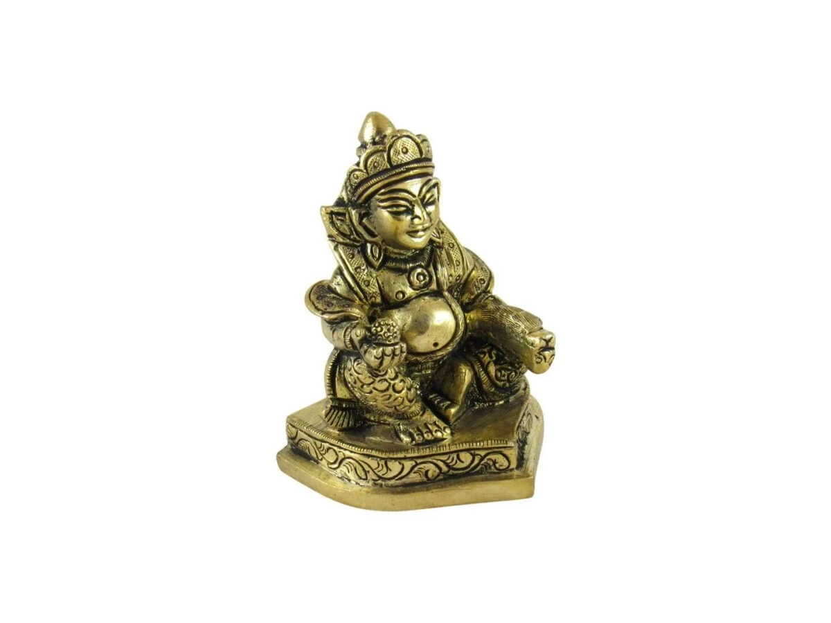 Brass kuber idol brass kuber statue dhan kuber brass statue kuber statue for wealth kuber statue for vastu