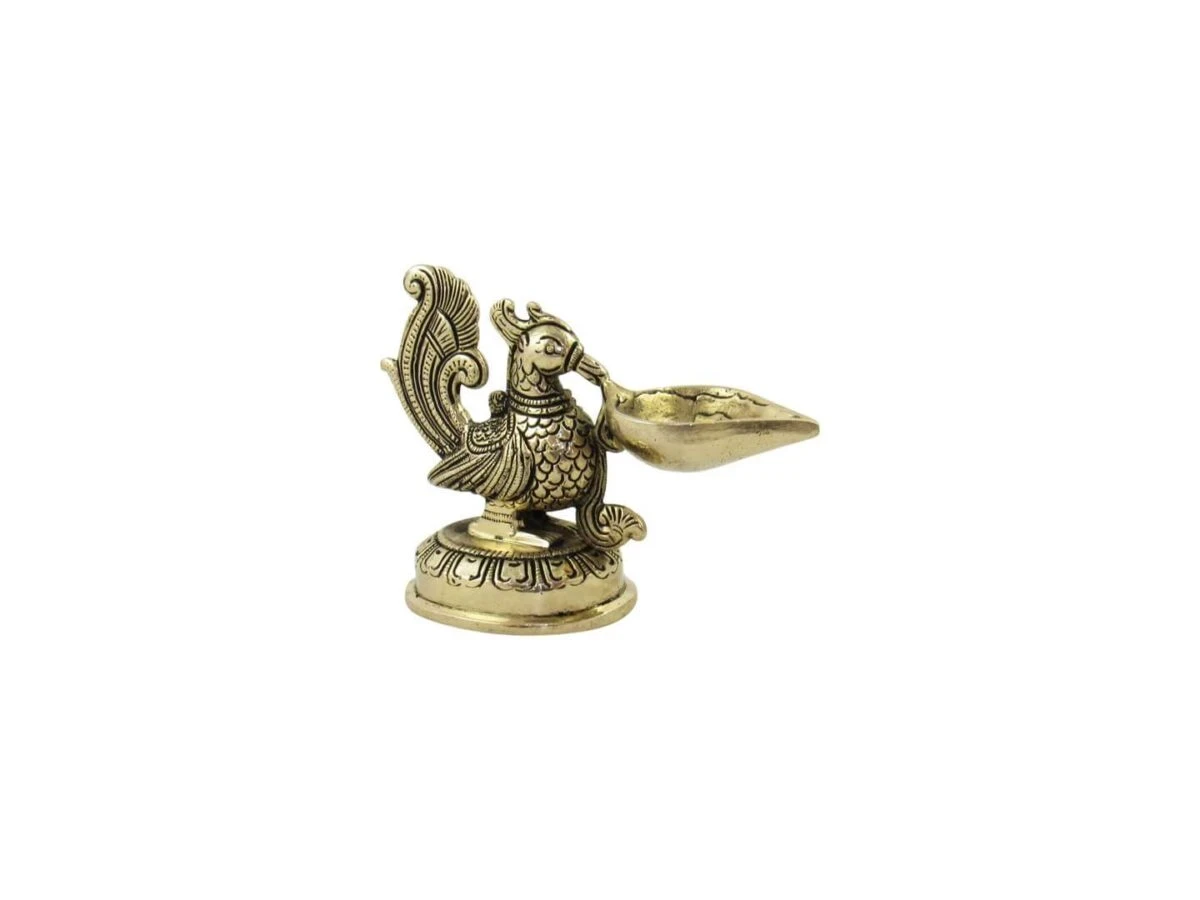 Brass diyas brass diya set brass diya stand brass aarti diya Brass peacock diya brass peacock lamp brass peacock diya stand
