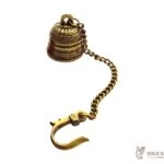 Brass pooja bells, brass bell for home, brass bell for temple, brass bell decoration, brass wall hanging bell, brass wall hanging diya, brass bell wall hanging, brass bell wall decor, Brass Nakshi Hanging Bell