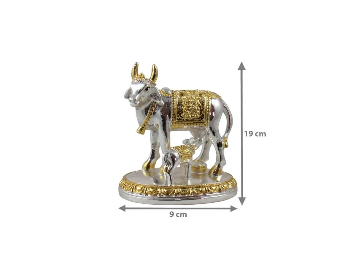 cow and calf idol, cow and calf statue, cow and calf statue vastu, cow and calf statue in pooja room, cow and calf statue idol silver, cow and calf vastu