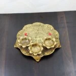 Oxidized pooja thali, gold plated pooja thali, gold plated pooja set, gold plated pooja items, white metal pooja white metal pooja thali set, white metal pooja plates