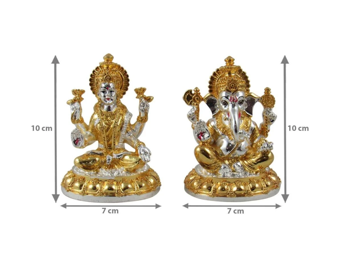Lakshmi Ganesh idol silver Lakshmi ganesh idol Lakshmi ganesha idols for diwali lakshmi ganesh statue ganesh laxmi statue diwali pooja laxmi ganesh idol