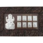 999 silver Ganesh frame, silver Ganesh photo frame, pure silver god photo frames, ganesha photo frame, silver ganesha frame