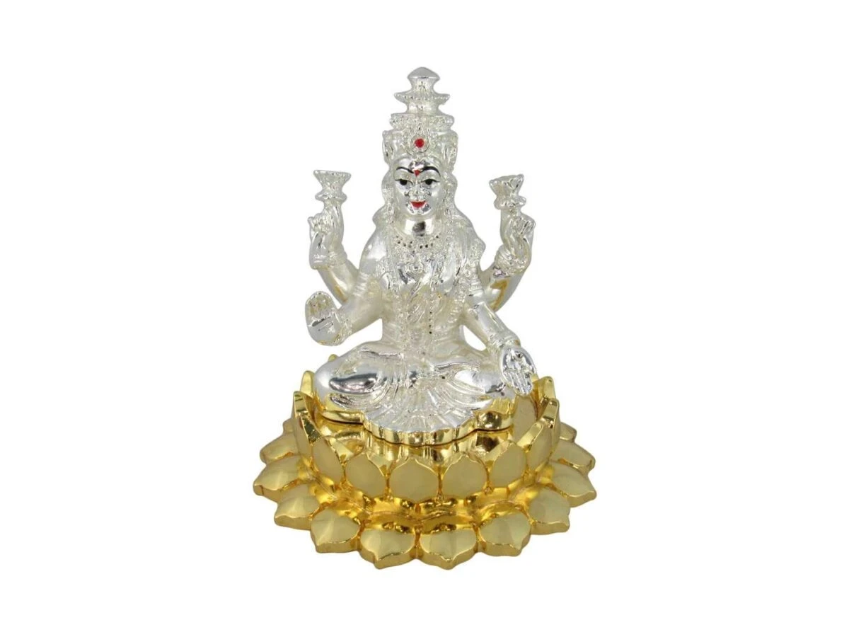 Lakshmi idol gold Lakshmi idol silver Lakshmi idol for home Lakshmi idol for pooja laxmi idol for home