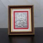 999 silver Ganesh frame, silver Ganesh photo frame, pure silver god photo frames, ganesha photo frame, silver ganesha frame