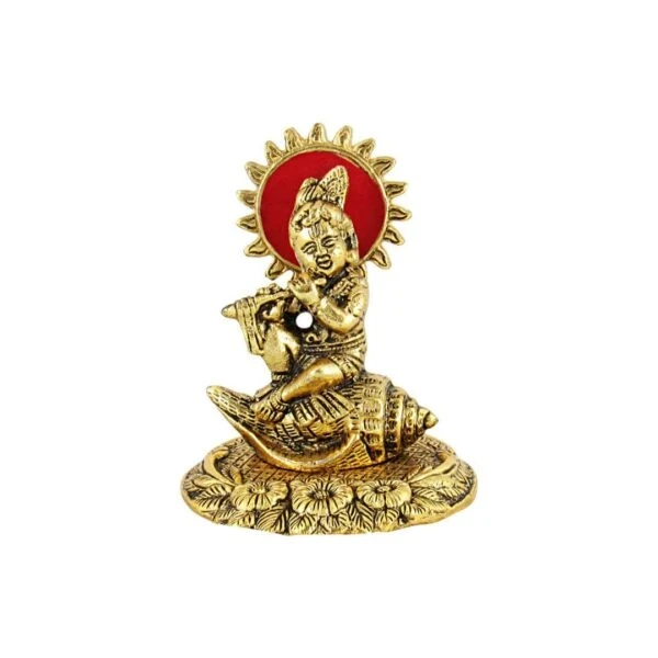 White metal Krishna idol, bal gopal idol for home, bal gopal brass idol, bal gopal Krishna idol, Krishna brass statue