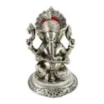 White metal ganesh idol, white metal statue, ganesha idol for home, ganesha idol for office, ganesha idol gift, ganesha murti for car, ganesh statue for temple, ganesh statue for gift, ganesh statue for home decoration