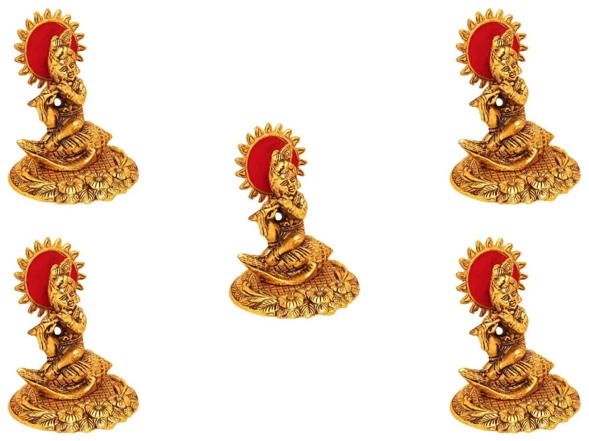 White metal Krishna idol, bal gopal idol for home, bal gopal brass idol, bal gopal Krishna idol, Krishna brass statue