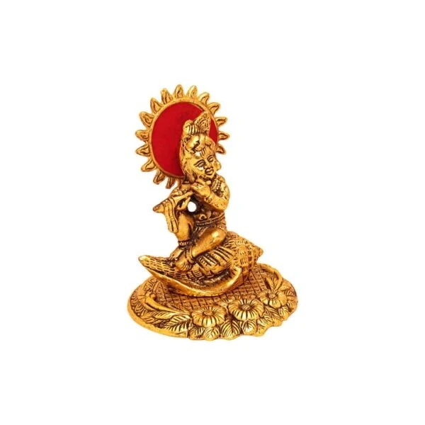 White metal Krishna idol, bal gopal idol for home, bal gopal brass idol, bal gopal Krishna idol, Krishna brass statue