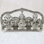 lakshmi ganesh saraswati idols laxmi ganesh saraswati statue laxmi ganesh saraswati murti ganesh laxmi saraswati sitting position laxmi ganesh saraswati silver idol