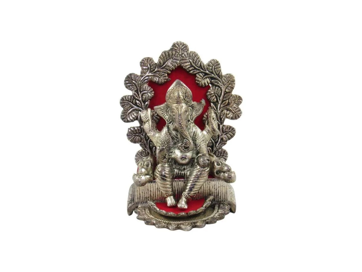 White metal ganesh idol, white metal statue, ganesha idol for home, ganesha idol for office, ganesha idol gift, ganesha murti for car, ganesh statue for temple, ganesh statue for gift, ganesh statue for home decoration