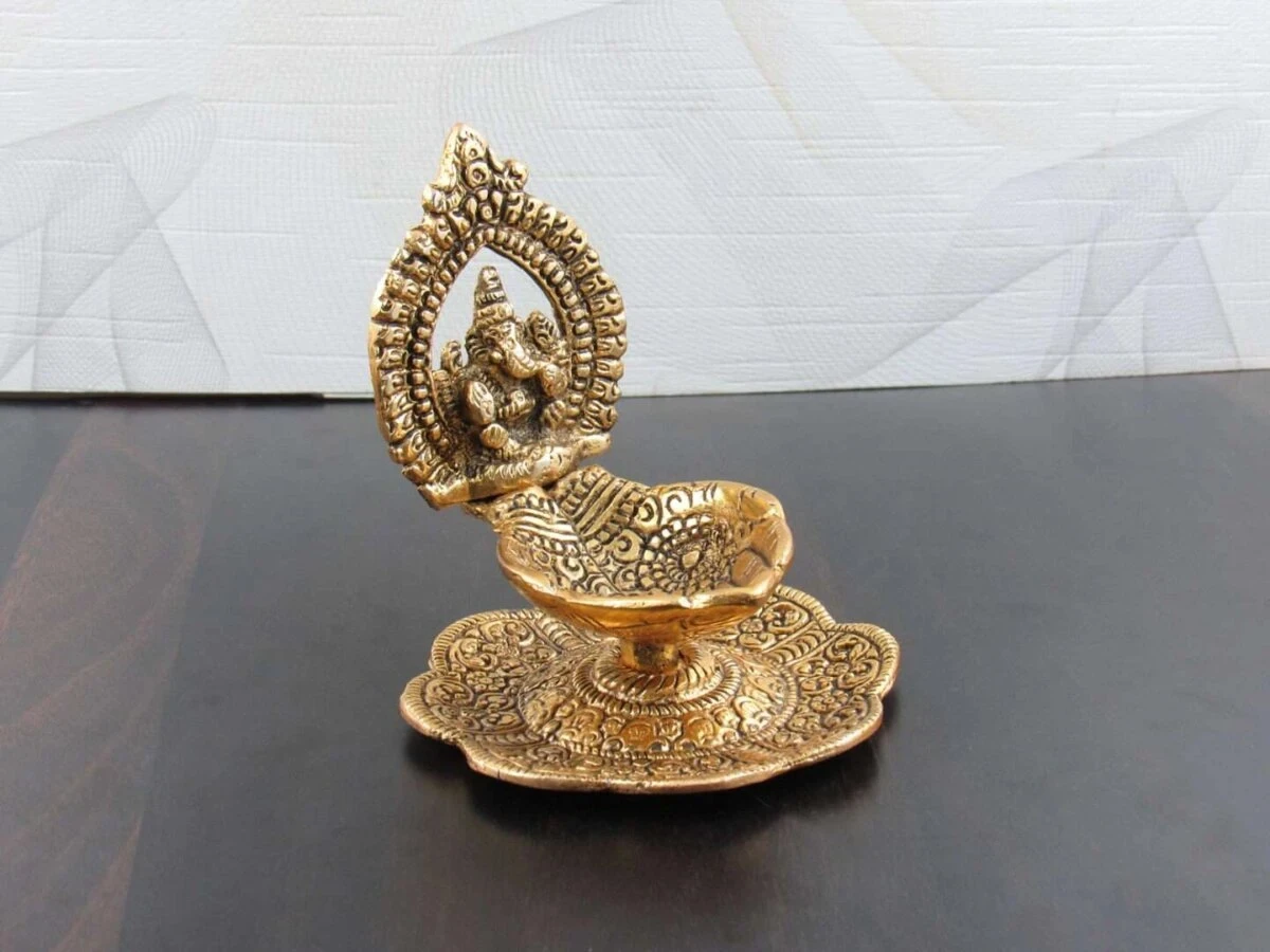 Diya for pooja, diya for temple, Pooja items silver, Pooja items for home, diya for god, pooja items for temple, pooja items for gift White metal ganesh idol white metal statue ganesha idol for home ganesha idol for office