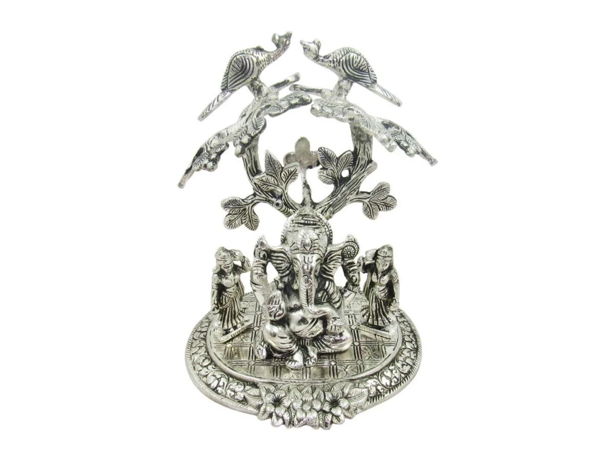White metal ganesh idol, white metal statue, ganesha idol for home, ganesha idol for office, ganesha idol gift, ganesha murti for car, ganesh statue for temple, ganesh statue for gift, ganesh statue for home decoration