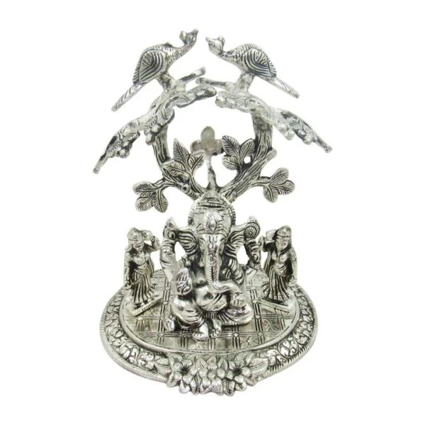 White metal ganesh idol, white metal statue, ganesha idol for home, ganesha idol for office, ganesha idol gift, ganesha murti for car, ganesh statue for temple, ganesh statue for gift, ganesh statue for home decoration