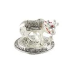 White metal cow and calf cow and calf statue cow and calf idol vastu cow and calf statue in pooja room white metal cow and calf statue white metal small cow