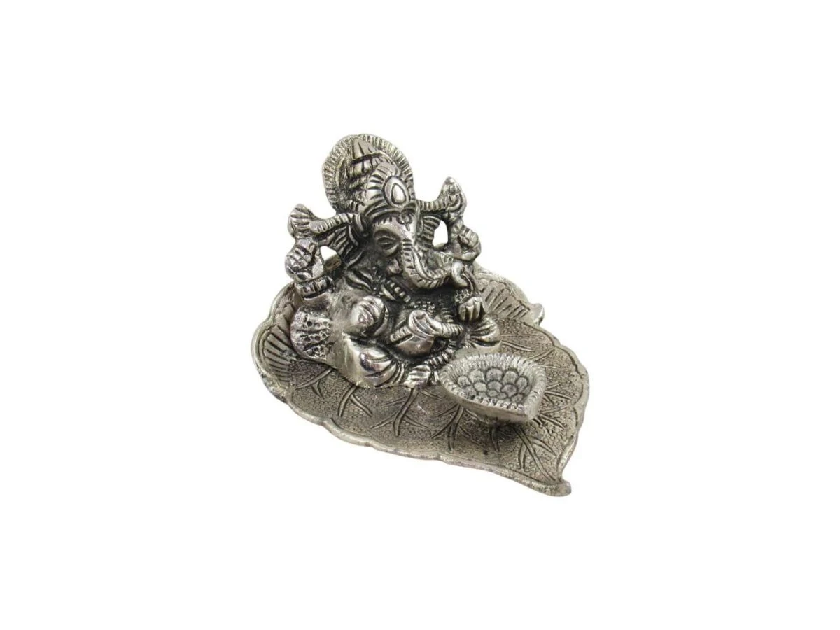 Diya for pooja, diya for temple, Pooja items silver, Pooja items for home, ganesha idol for car, ganesha idol for home, diya for god, pooja items for temple, pooja items for gift, White metal ganesh idol