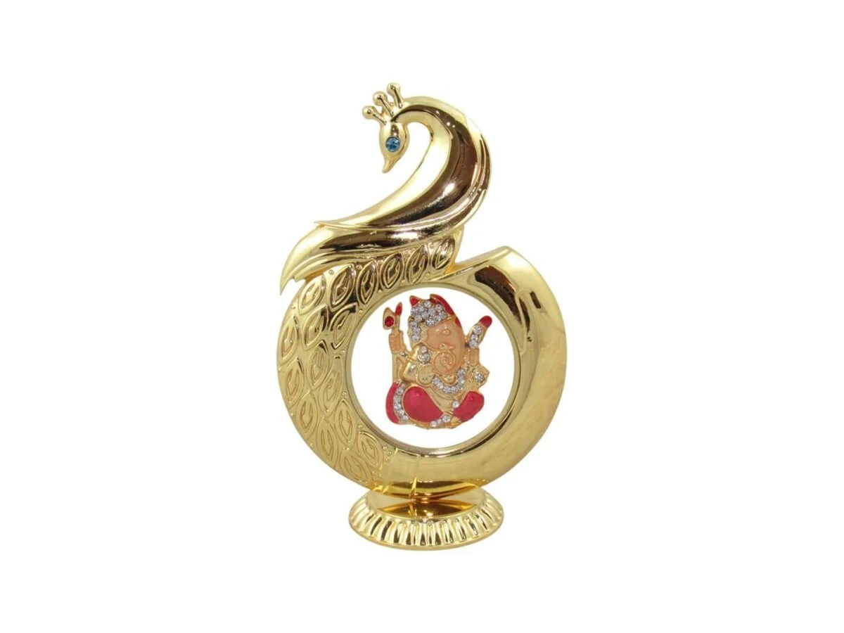 Gold plated ganesha idol for car, ganesha statue for car, ganesha idol for car, ganesha idol for home, ganesha idol for car dashboard online, ganesha statue for home décor, ganesha statue for gift, ganesha statue for office