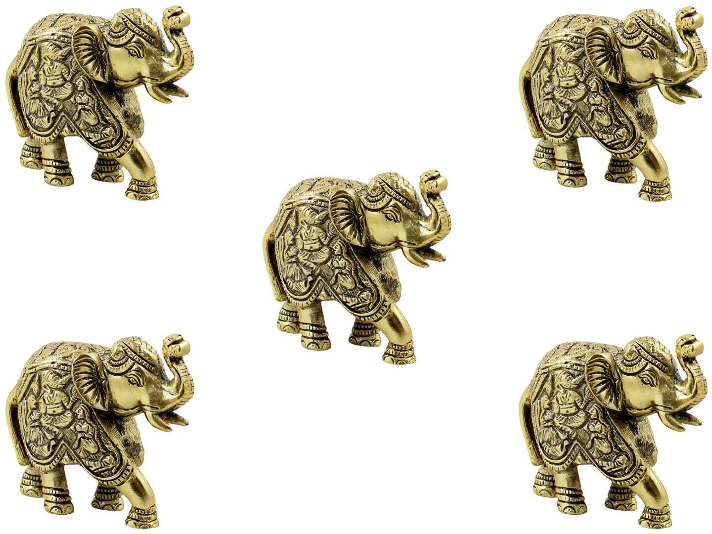 rose gold elephant statue