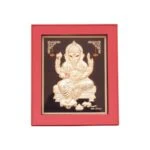 999 silver Ganesh frame, silver Ganesh photo frame, pure silver god photo frames, ganesha photo frame, silver ganesha frame