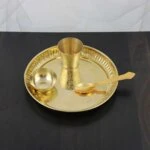 Brass dinner set, brass dinnerware, brass dinner plates, brass dinnerware set, brass dinner thali, brass thali dinner set
