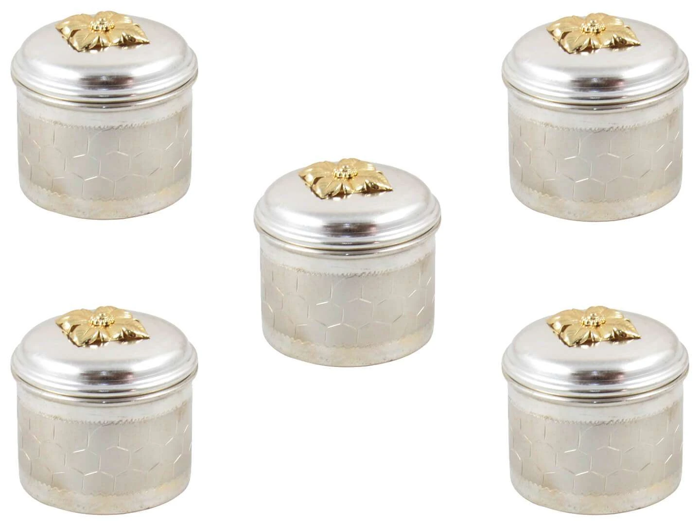 Copper Om Sindoor Dabbi Offering Puja Tins Copper Om Sindoor Dabbi Offering Puja Tins