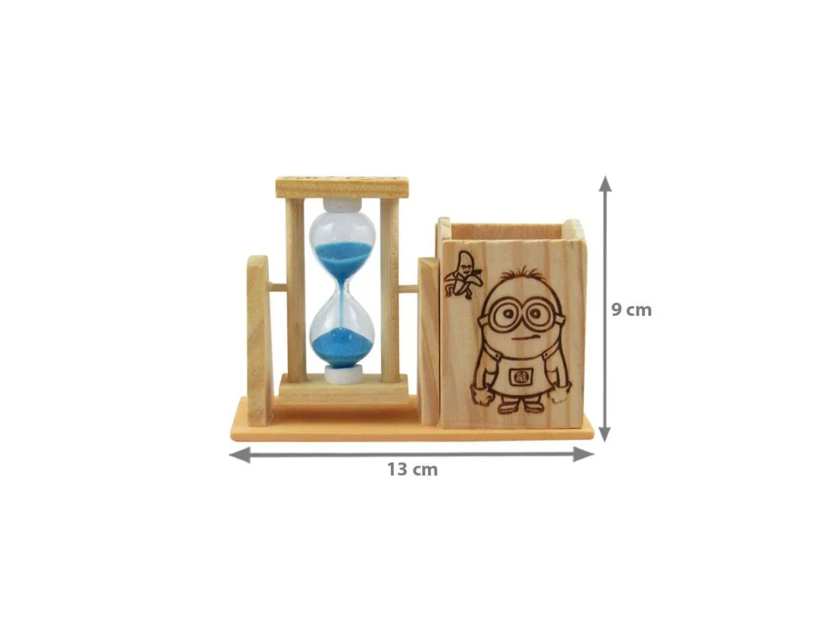 wooden pen stand with clock, pen stand with sand clock, Pen stand with clock, table pen stand with clock, pen stand for office, pen stand for gift, pen stand for office use, pen stand for desk, pen stand for table, pen stand for home, wooden pen stand for office