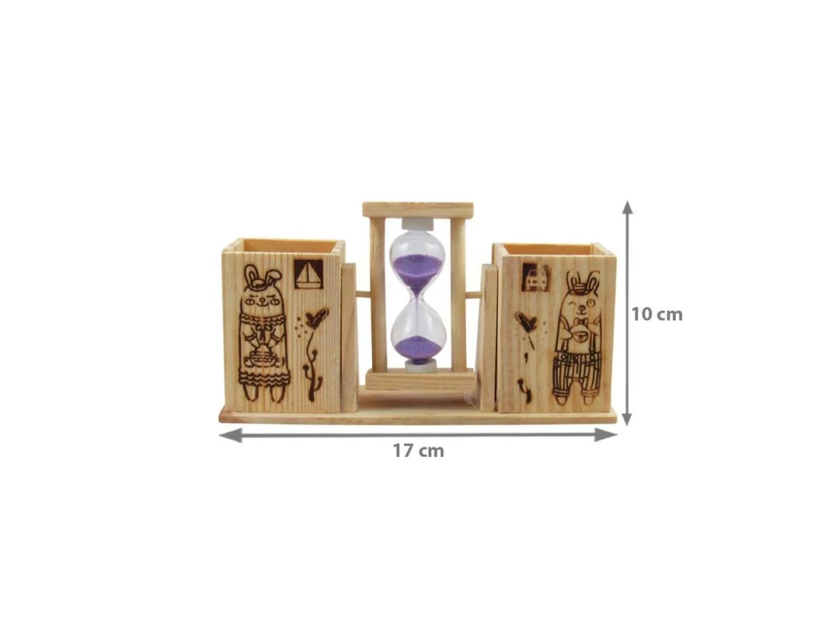 wooden pen stand with clock, pen stand with sand clock, Pen stand with clock, table pen stand with clock, pen stand for office, pen stand for gift, pen stand for office use, pen stand for desk, pen stand for table, pen stand for home, wooden pen stand for office
