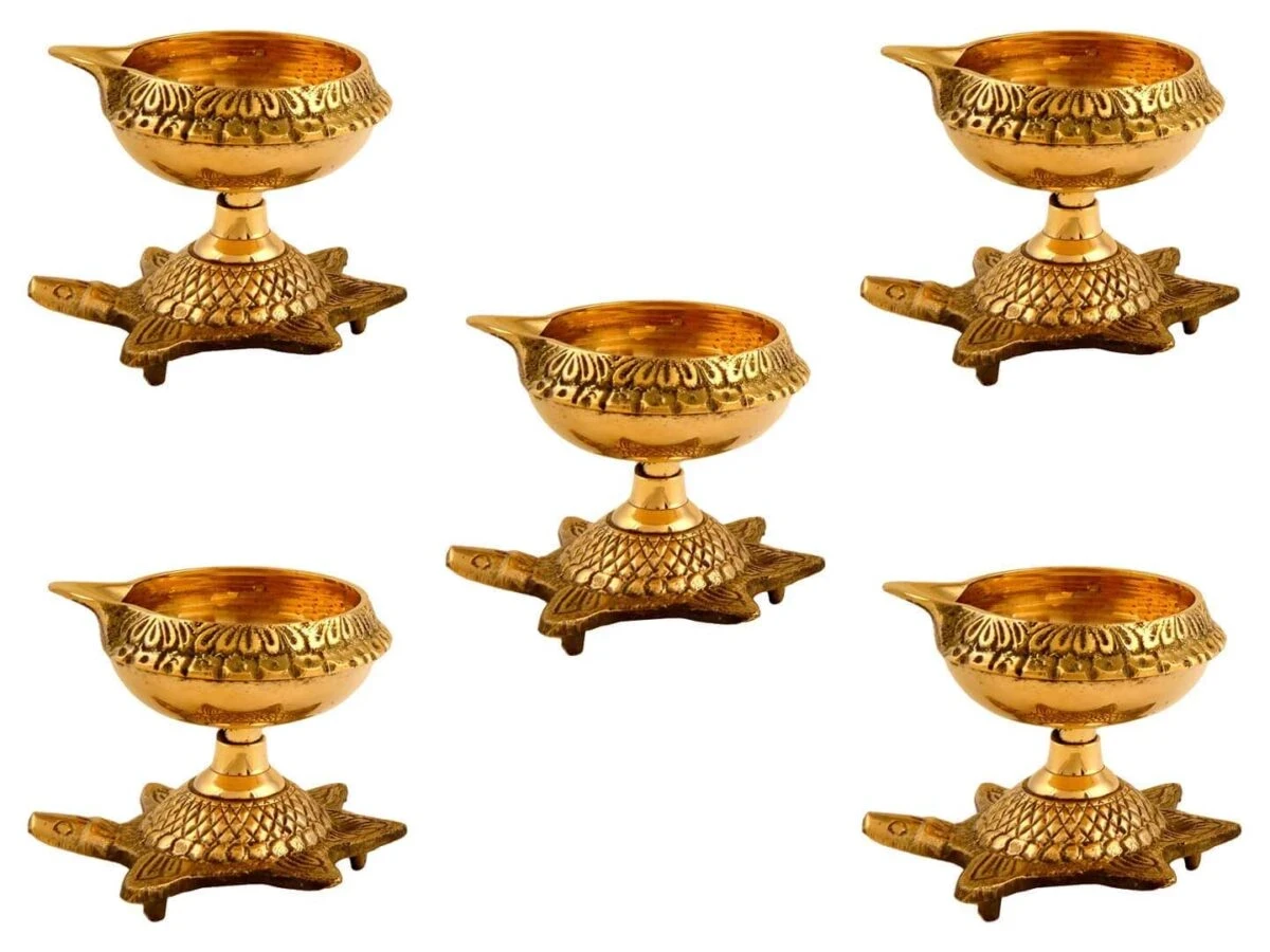 Brass diyas brass diya set brass diya stand brass aarti diya, brass kuber diya