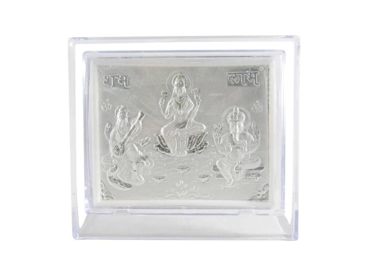 laxmi ganesh saraswati silver photo frame laxmi ganesh saraswati photo frame pure silver lakshmi ganesh saraswati frame
