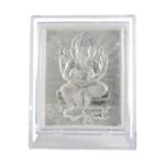 999 silver Ganesh frame, silver Ganesh photo frame, pure silver god photo frames, ganesha photo frame, silver ganesha frame